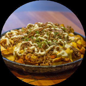 Batata Tipo Canoa  com Cupim